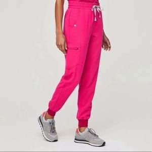 Figs Zamora High Waisted Shocking Pink scrubs